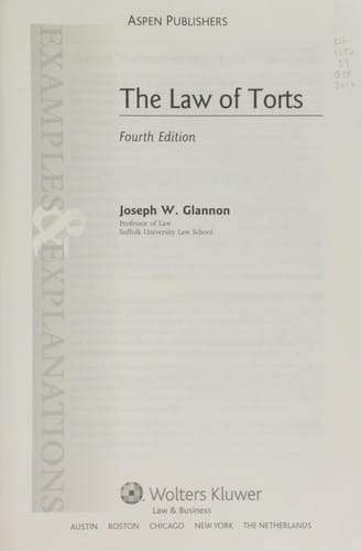 The law of torts