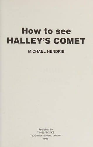 How to see Halley's Comet