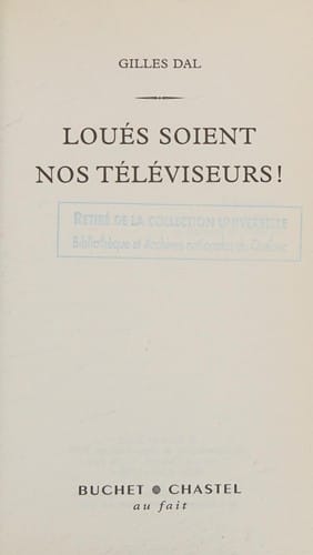Loués soient nos téléviseurs