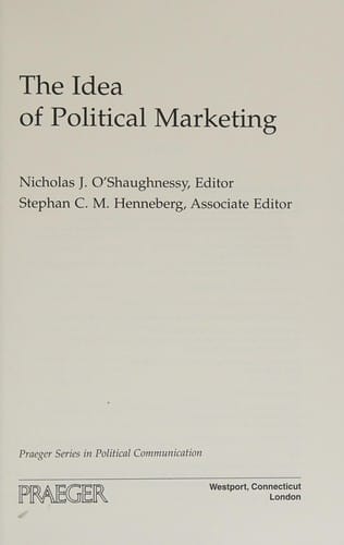 The idea of political marketing