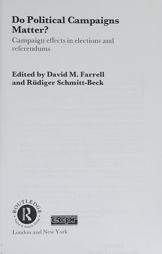 Do political campaigns matter?