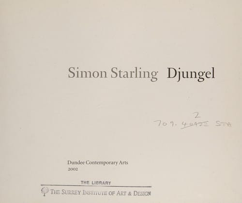 Simon Starling: Djungel