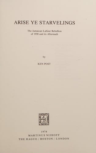 Arise ye starvelings