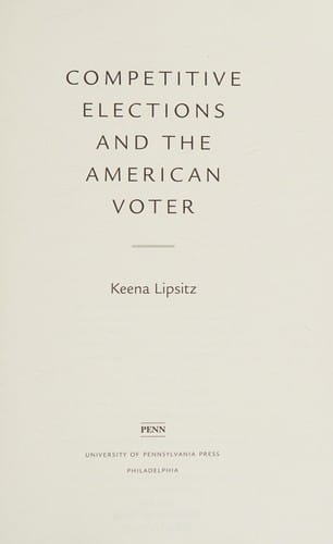 Competitive elections and the American voter
