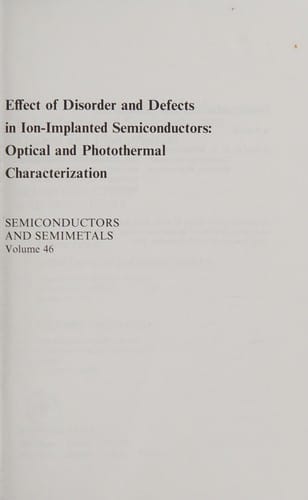 Semiconductors and semimetals