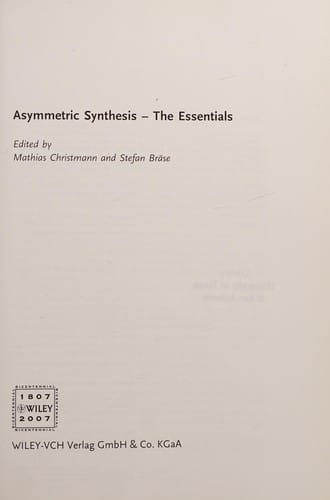 Asymmetric synthesis