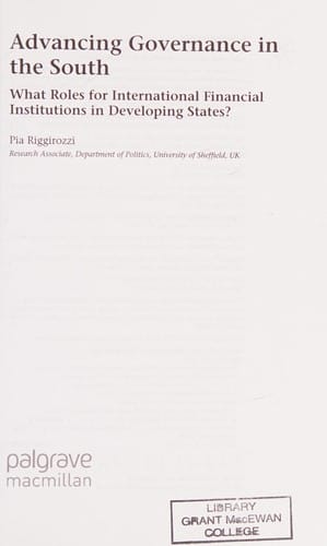 Advancing governance in the South