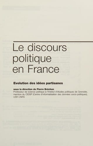 Le discours politique en France