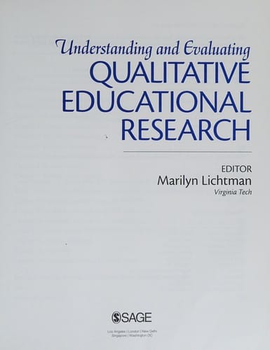 Understanding and evaluating qualitative educational research