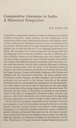 Aspects of comparative literature