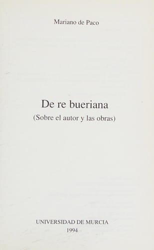De re bueriana