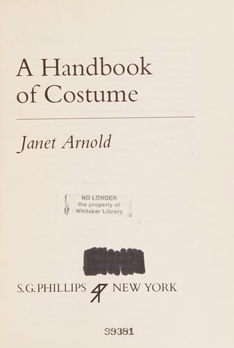 A handbook of costumes