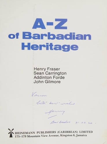 A-Z of Barbadian heritage