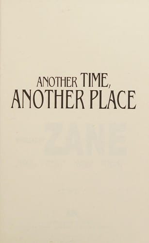 Another time, another place