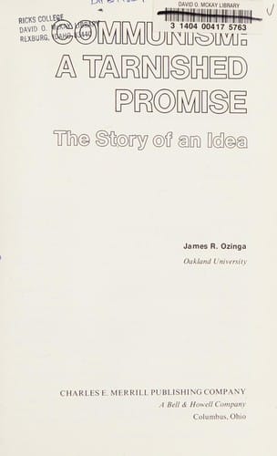 Communism, a tarnished promise