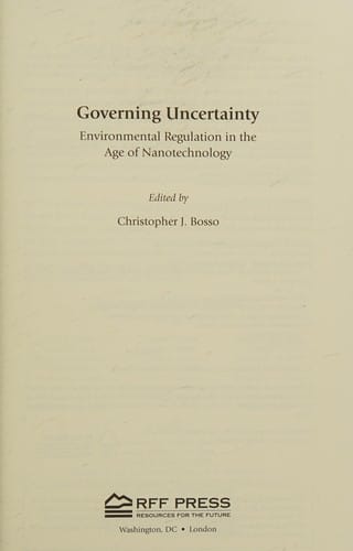 Governing uncertainty