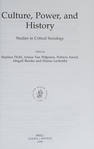 Culture, power, and history