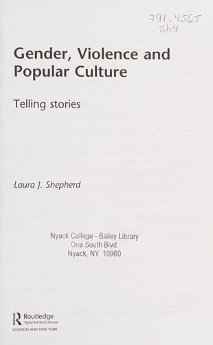 Gender, violence and popular culture