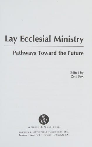 Lay ecclesial ministry