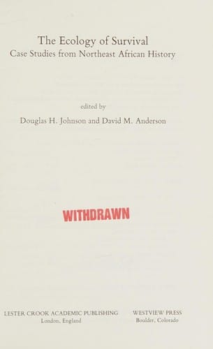 The Ecology of survival