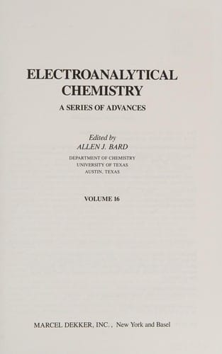 Electroanalytical chemistry