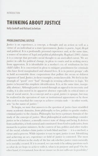 Thinking about justice