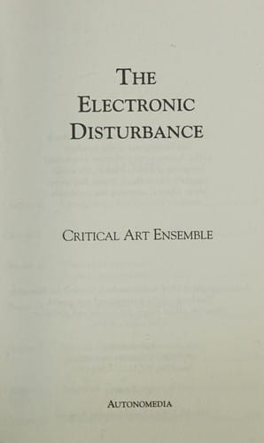 The Electronic disturbance