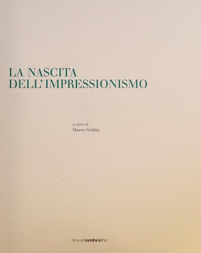 La nascita dell'impressionismo