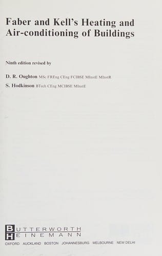 Faber and Kell's heating and air conditioning of buildings