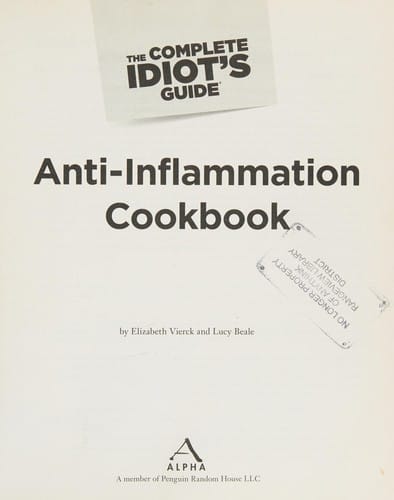 Anti-inflammation cookbook