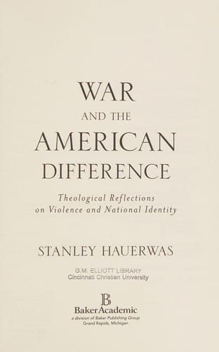 War and the American difference