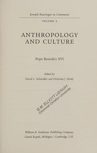 Joseph Ratzinger in communio