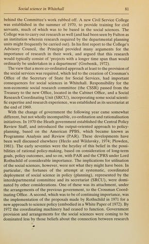 Social science research and government