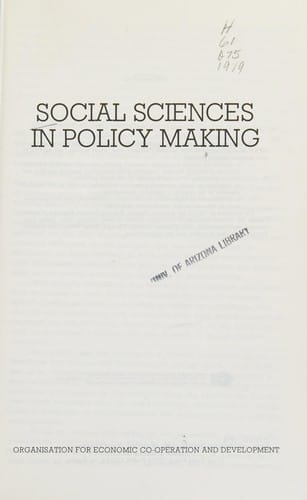 Social sciences in policy making