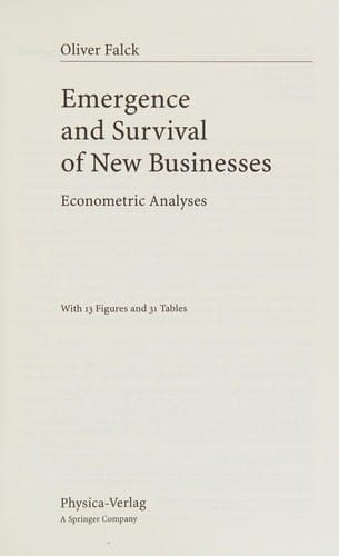 Emergence and survival of new businesses