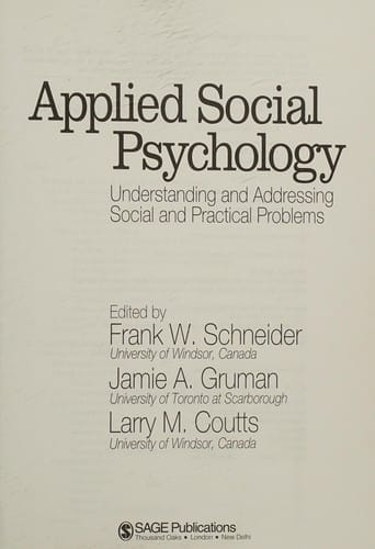 Applied social psychology