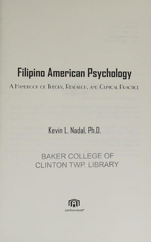 Filipino American psychology