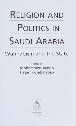 Religion and politics in Saudi Arabia