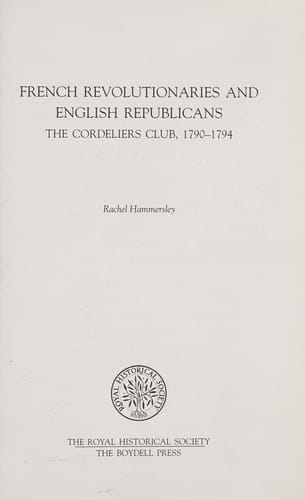 French revolutionaries and English republicans