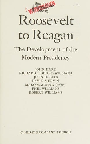 Roosevelt to Reagan