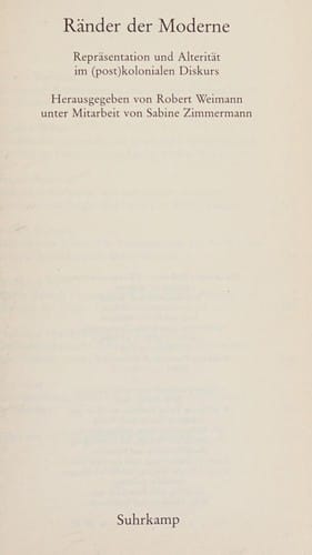 Ränder der Moderne