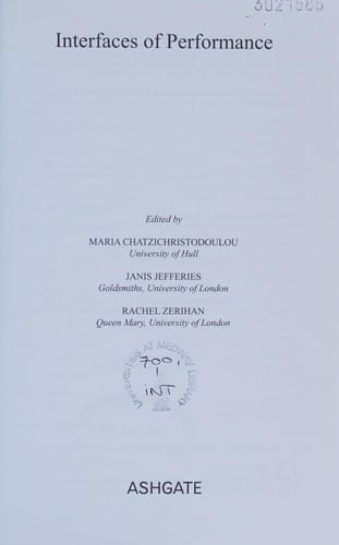 Interfaces of performance