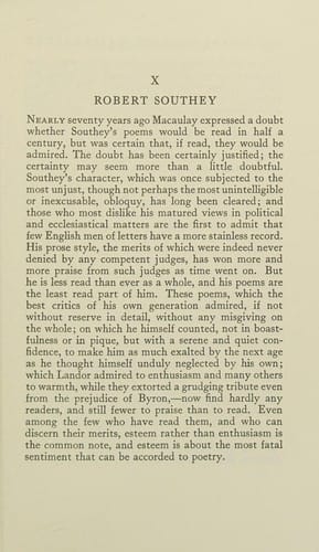 The collected essays and papers of George Saintsbury, 1875-1920