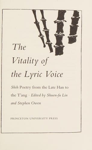 The Vitality of the lyric voice