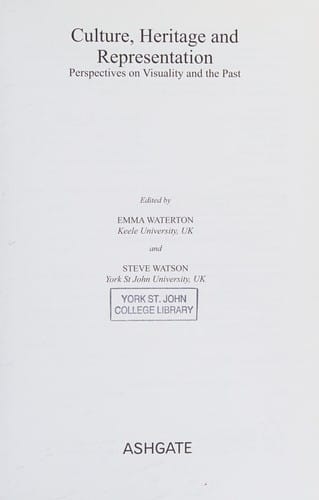 Culture, heritage and representation