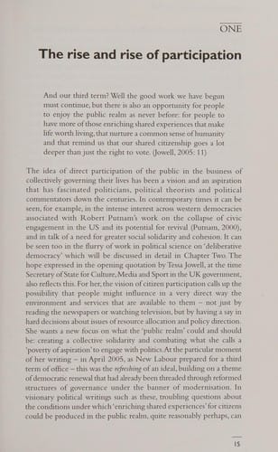 CITIZENS AT THE CENTRE: DELIBERATIVE PARTICIPATION IN HEALTHCARE DECISIONS