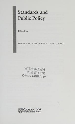 Standards and public policy