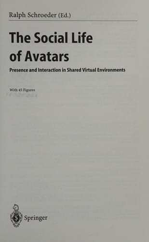 The social life of avatars
