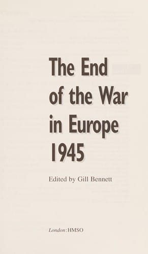 The end of the war in Europe, 1945