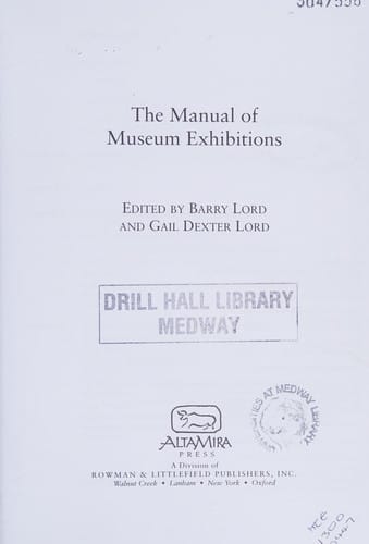 The manual of museum exhibitions